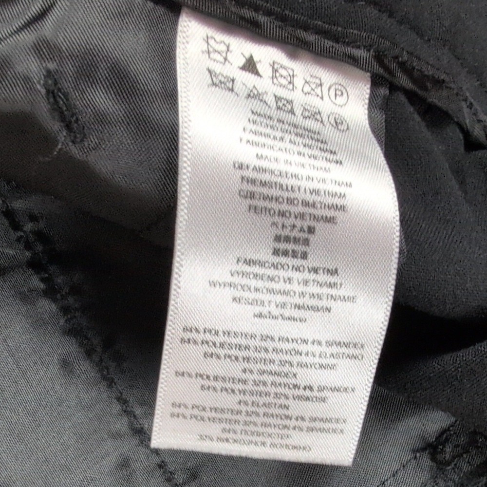 Michael Kors Gramercy Fit Dress Pants Women 18W Regular Black Straight Leg - Picture 8 of 12